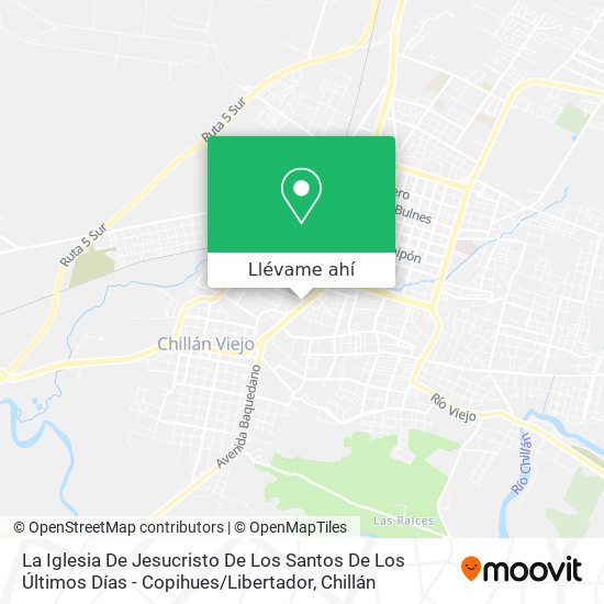Mapa de La Iglesia De Jesucristo De Los Santos De Los Últimos Días - Copihues / Libertador