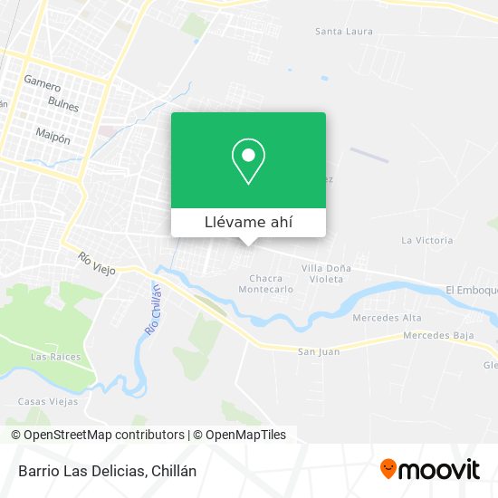 Mapa de Barrio Las Delicias