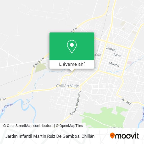 Mapa de Jardín Infantil Martín Ruiz De Gamboa