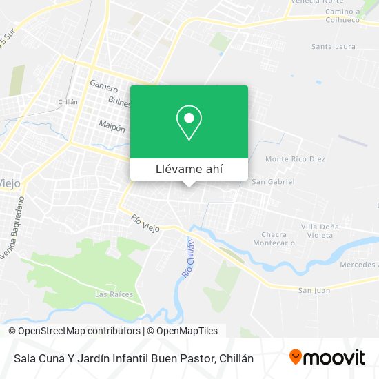 Mapa de Sala Cuna Y Jardín Infantil Buen Pastor