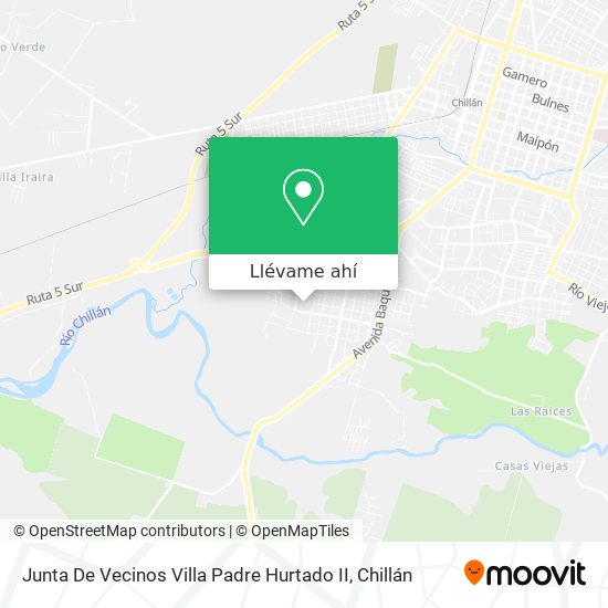 Mapa de Junta De Vecinos Villa Padre Hurtado II
