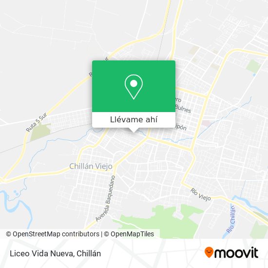 Mapa de Liceo Vida Nueva