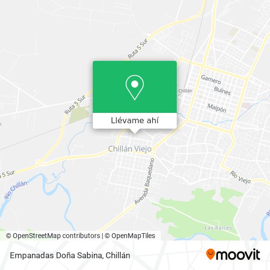 Mapa de Empanadas Doña Sabina