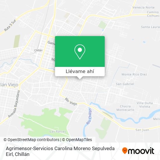 Mapa de Agrimensor-Servicios Carolina Moreno Sepulveda Eirl
