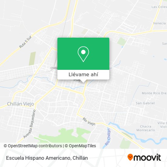 Mapa de Escuela Hispano Americano