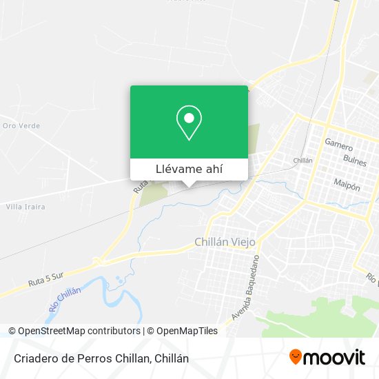 Mapa de Criadero de Perros Chillan