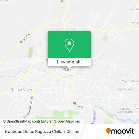 Mapa de Boutique Dolce Ragazza Chillán