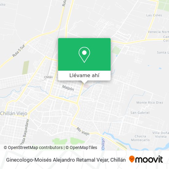 Mapa de Ginecologo-Moisés Alejandro Retamal Vejar