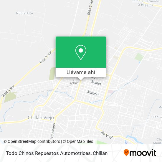 Mapa de Todo Chinos Repuestos Automotrices