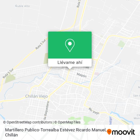 Mapa de Martillero Publico-Torrealba Estévez Ricardo Manuel