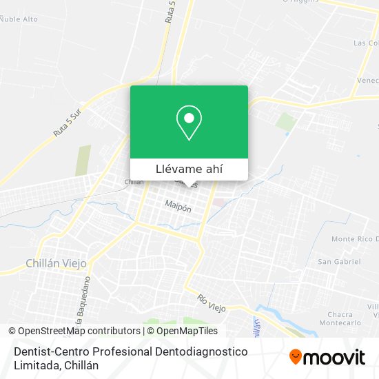 Mapa de Dentist-Centro Profesional Dentodiagnostico Limitada