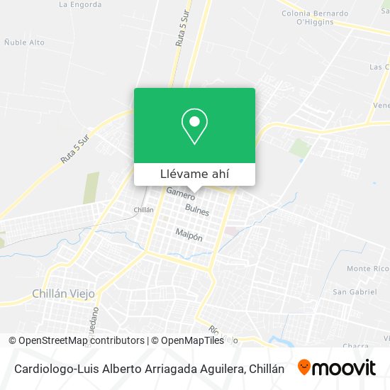 Mapa de Cardiologo-Luis Alberto Arriagada Aguilera