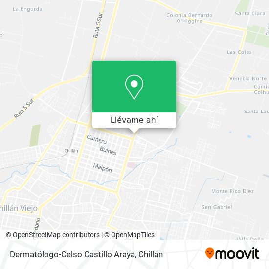Mapa de Dermatólogo-Celso Castillo Araya