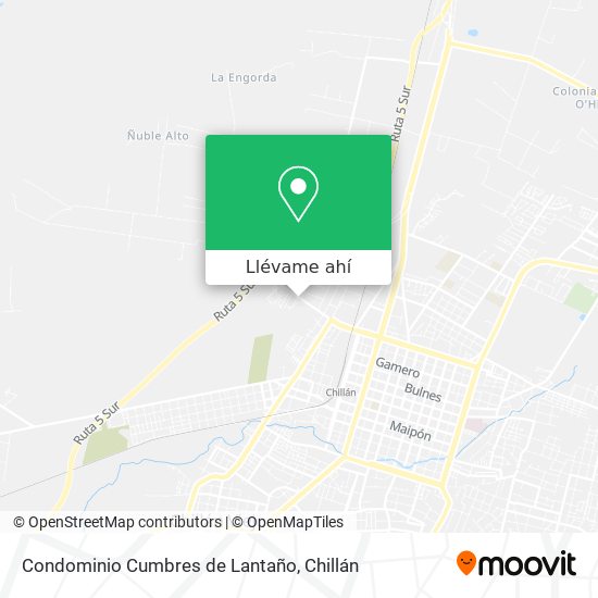Mapa de Condominio Cumbres de Lantaño