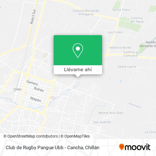 Mapa de Club de Rugby Pangue Ubb - Cancha