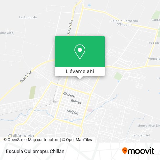 Mapa de Escuela Quilamapu