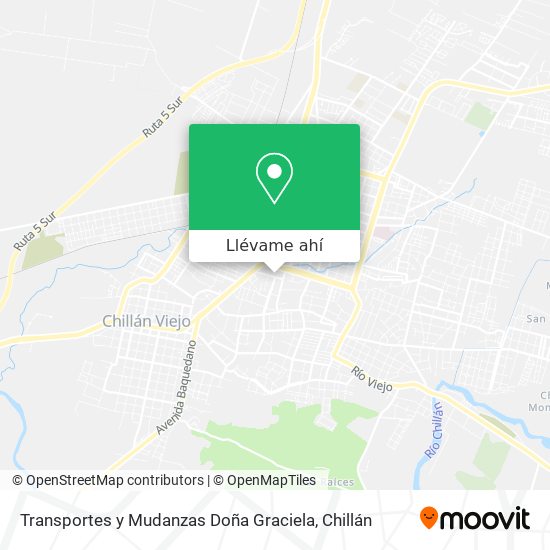 Mapa de Transportes y Mudanzas Doña Graciela