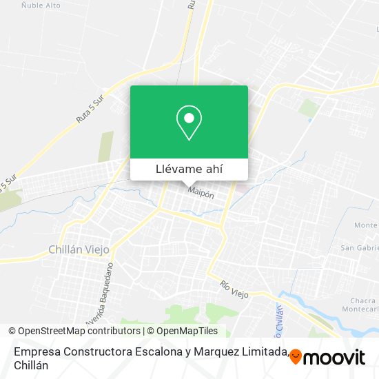 Mapa de Empresa Constructora Escalona y Marquez Limitada