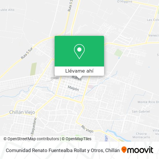 Mapa de Comunidad Renato Fuentealba Rollat y Otros