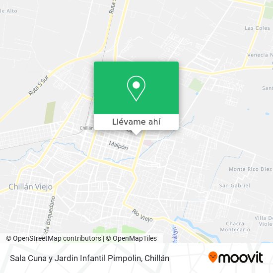 Mapa de Sala Cuna y Jardin Infantil Pimpolin