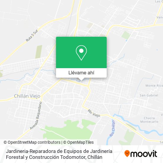 Mapa de Jardineria-Reparadora de Equipos de Jardinería Forestal y Construcción Todomotor