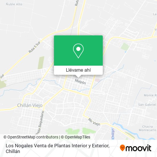 Mapa de Los Nogales Venta de Plantas Interior y Exterior