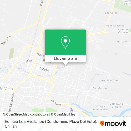 Mapa de Edificio Los Avellanos (Condominio Plaza Del Este)