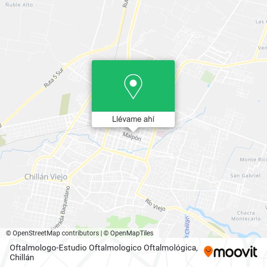 Mapa de Oftalmologo-Estudio Oftalmologico Oftalmológica