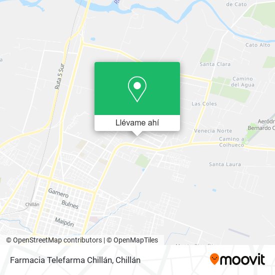 Mapa de Farmacia Telefarma Chillán