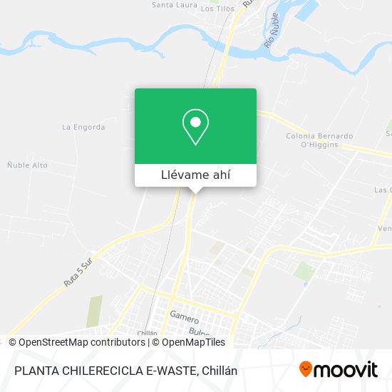 Mapa de PLANTA CHILERECICLA E-WASTE