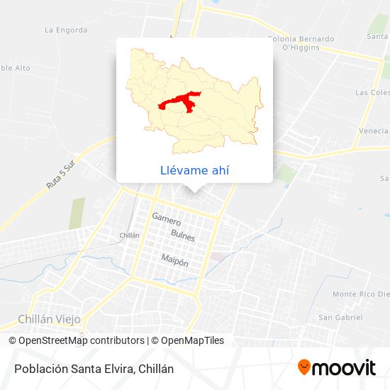 Mapa de Población Santa Elvira