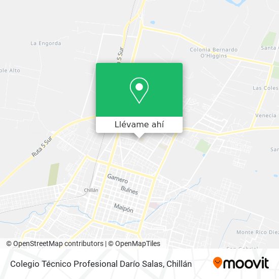 Mapa de Colegio Técnico Profesional Darío Salas