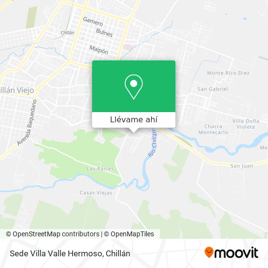 Mapa de Sede Villa Valle Hermoso