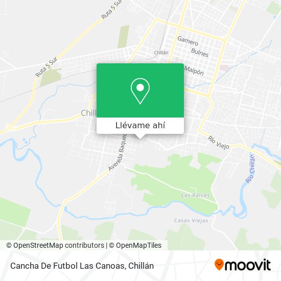 Mapa de Cancha De Futbol Las Canoas