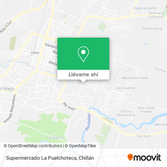 Mapa de Supermercado La Puelchoteca