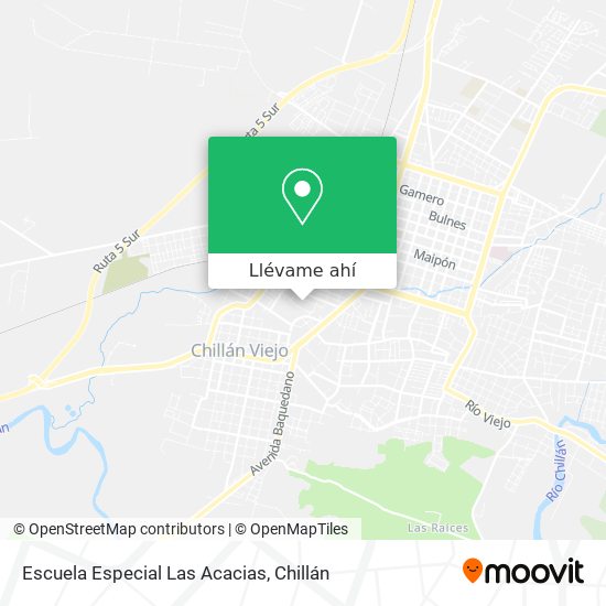 Mapa de Escuela Especial Las Acacias