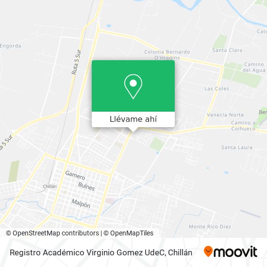 Mapa de Registro Académico Virginio Gomez UdeC