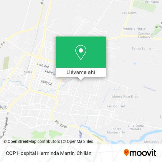 Mapa de COP Hospital Herminda Martin