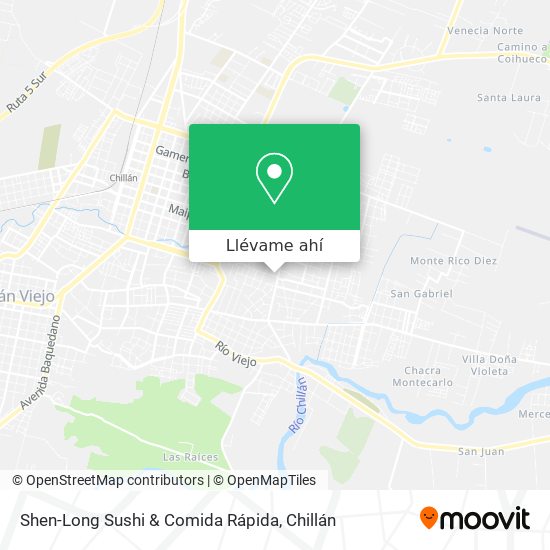 Mapa de Shen-Long Sushi & Comida Rápida