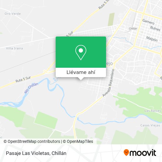 Mapa de Pasaje Las Violetas