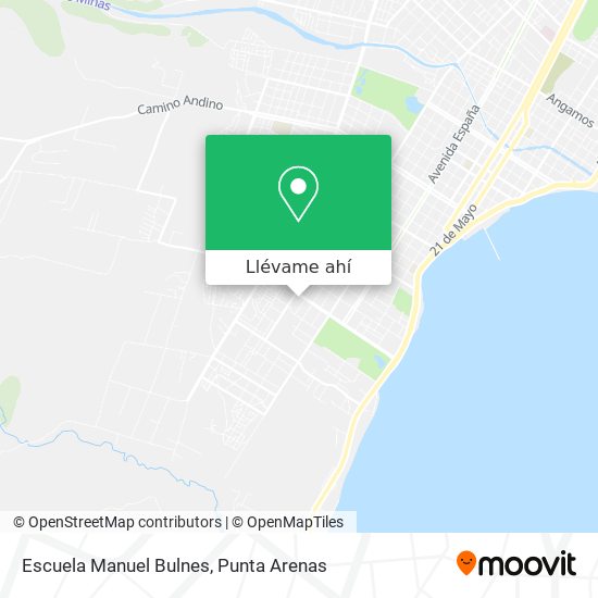 Mapa de Escuela Manuel Bulnes
