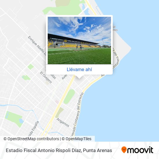 Mapa de Estadio Fiscal Antonio Ríspoli Díaz