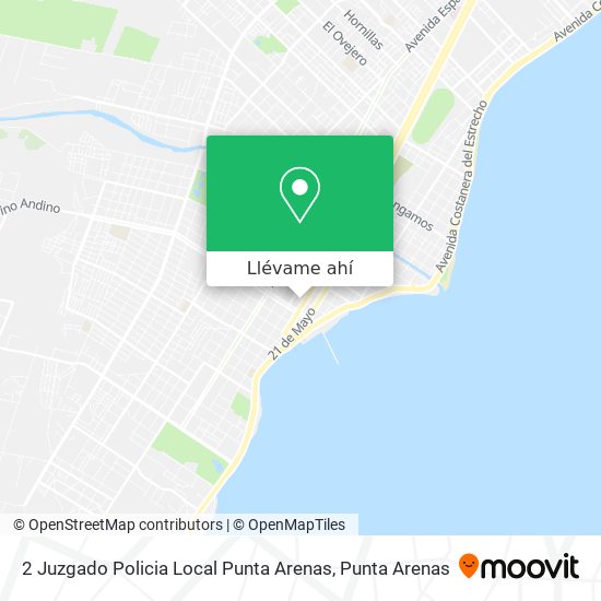 Mapa de 2 Juzgado Policia Local Punta Arenas