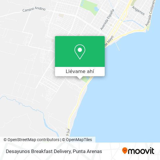 Mapa de Desayunos Breakfast Delivery