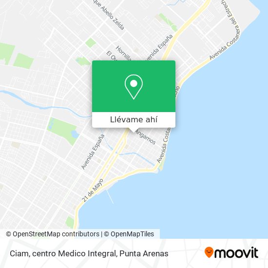 Mapa de Ciam, centro Medico Integral