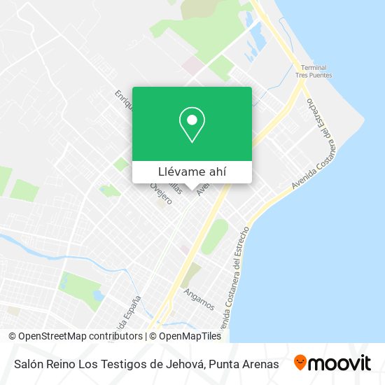 Mapa de Salón Reino Los Testigos de Jehová