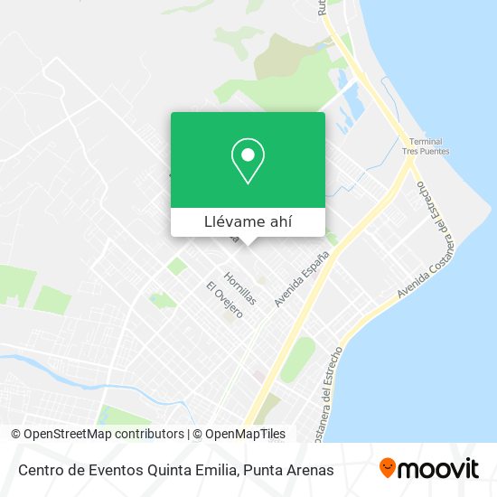 Mapa de Centro de Eventos Quinta Emilia