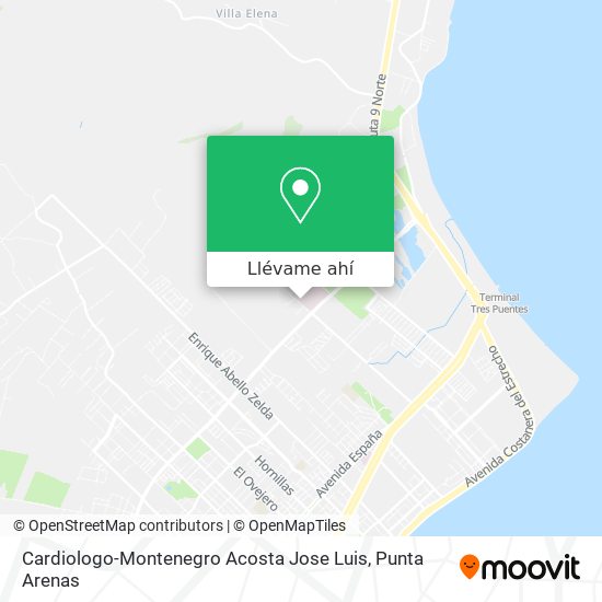 Mapa de Cardiologo-Montenegro Acosta Jose Luis