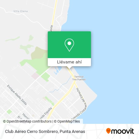 Mapa de Club Aéreo Cerro Sombrero