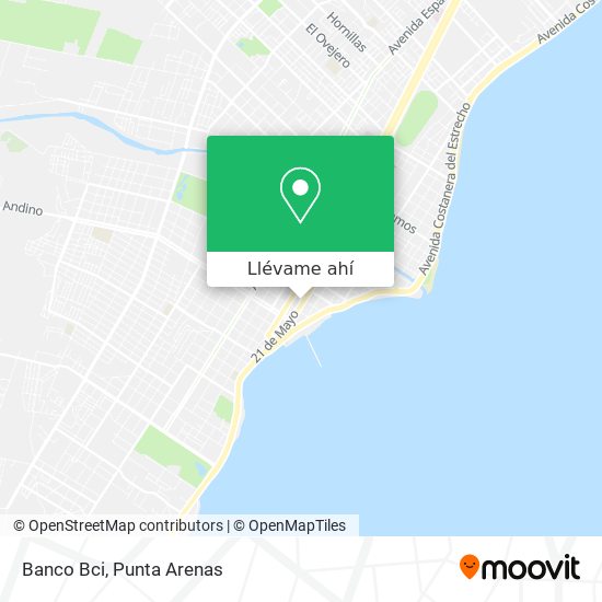 Mapa de Banco Bci